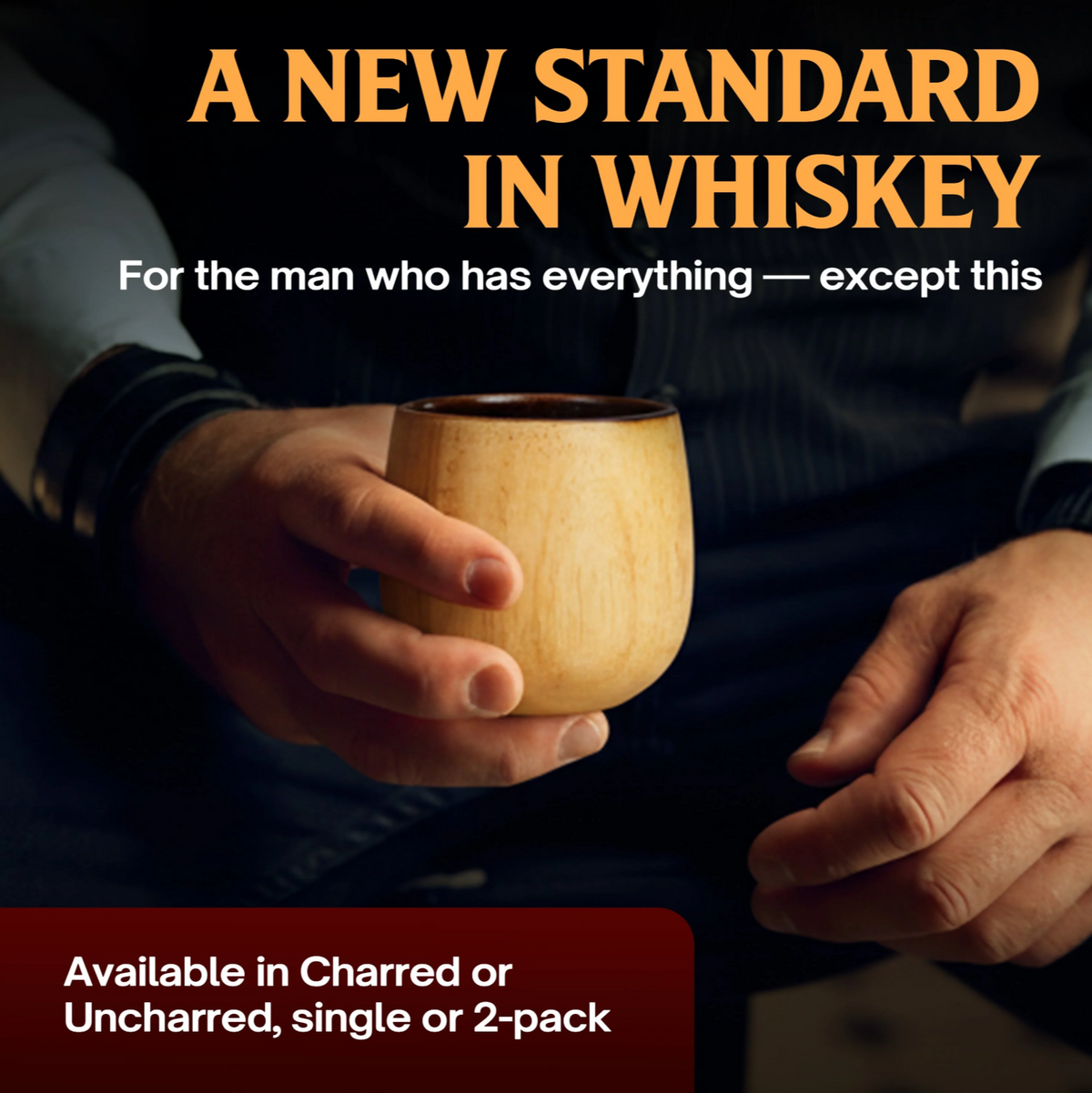 OakForge™ Wooden Whiskey Glass